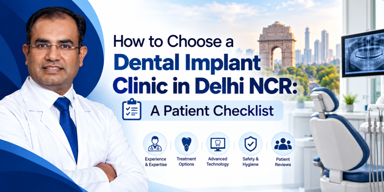 How to Choose a Dental Implant Clinic in Delhi NCR: A Patient Checklist